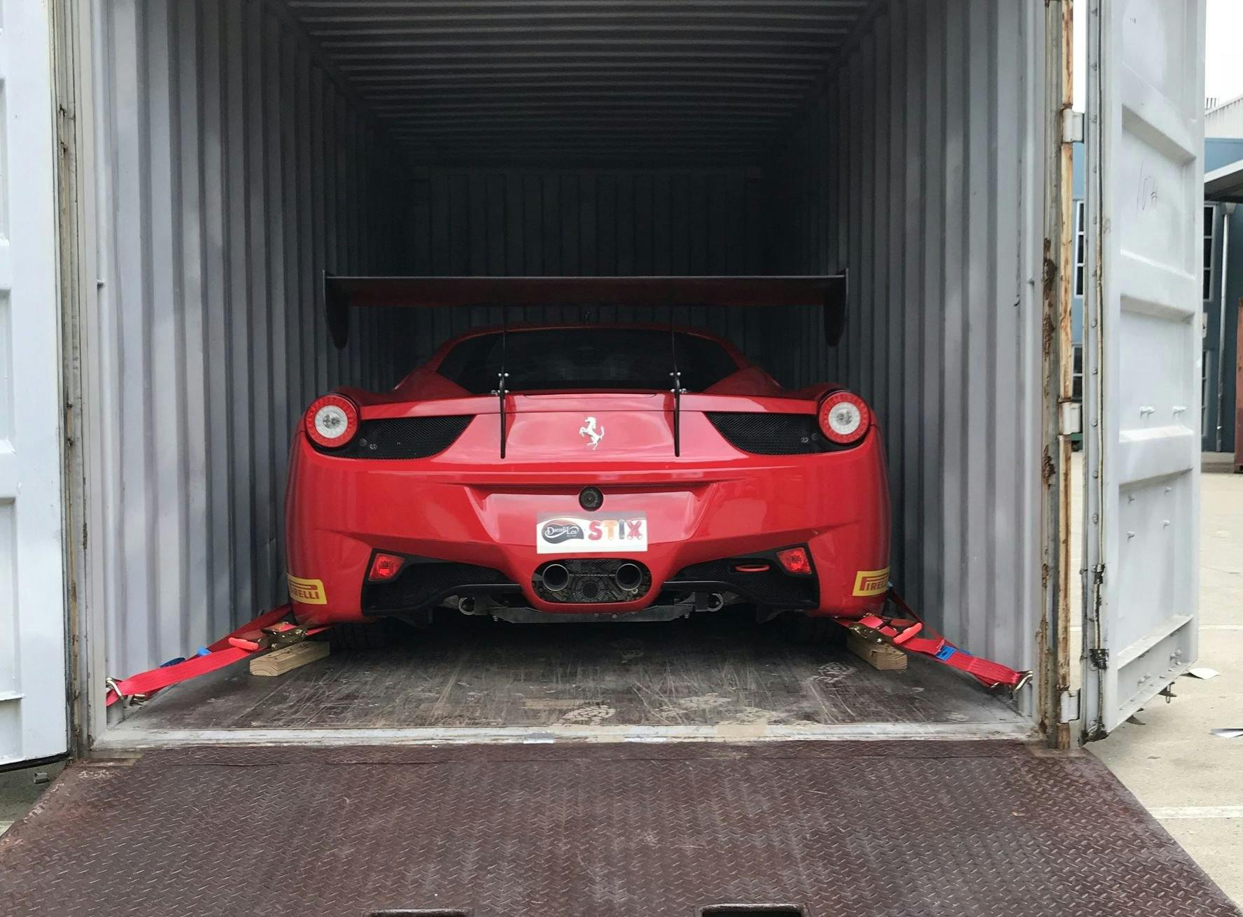Car in container